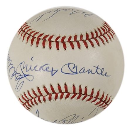 Lot #1094 Baseball: Triple Crown Winners Baseball - Image 1