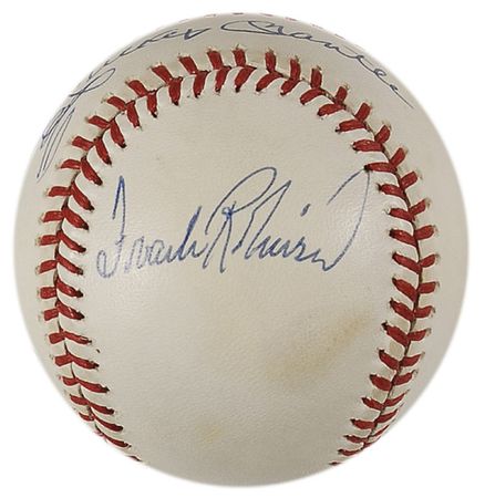Lot #1094 Baseball: Triple Crown Winners Baseball - Image 3