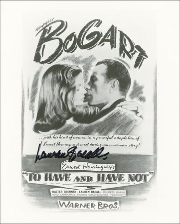 Lot #844 Lauren Bacall - Image 1
