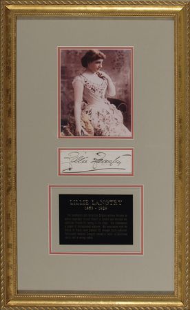 Lot #947 Lillie Langtry Signature - Image 1