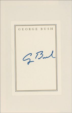 Lot #45 George and Barbara Bush - Image 1