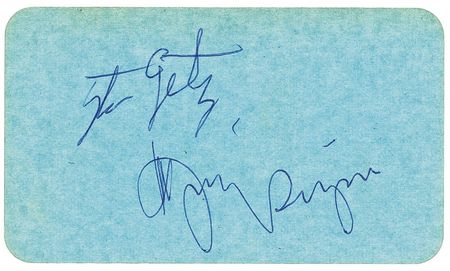 Lot #755 Dizzy Gillespie and Stan Getz Signature - Image 1