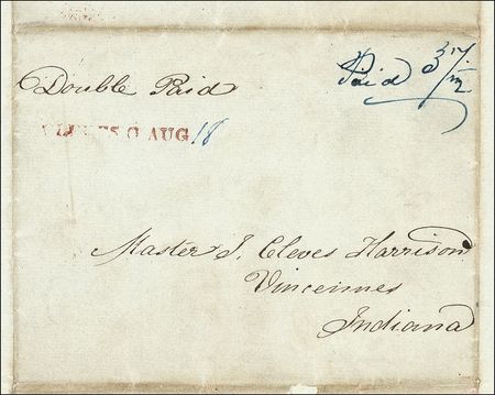 Lot #85 Anna Harrison: A first lady grieves to her grandson: ?You know not how much I miss your dear grandfather? - Image 2