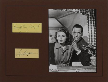 Lot #867 Casablanca: Bogart and Bergman Signatures - Image 1