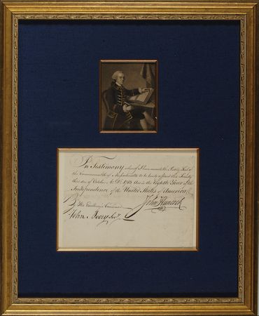 Lot #263 John Hancock: An impressive ‘John Hancock’ a month after the end of the Revolution - Image 2