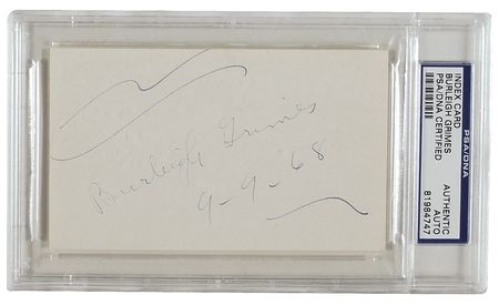 Lot #1331 Joe Wood and Burleigh Grimes Signatures - Image 2