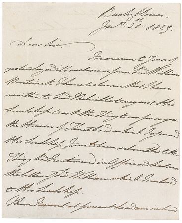 Lot #287 King William IV Handwritten Letter Signed - Image 1