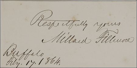 Lot #68 Millard Fillmore Signature - Image 1