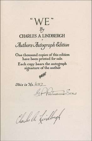 Lot #471 Charles Lindbergh Book - Image 1