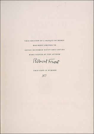 Lot #539 Robert Frost Book - Image 1