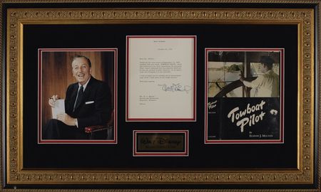 Lot #625 Walt Disney: Disney politely declines a story idea from a Missouri riverboat captain - Image 1