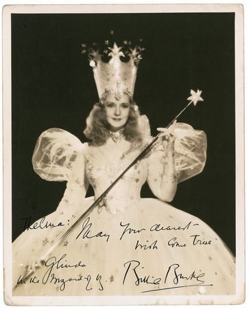 Lot #1053 Wizard of Oz: Billie Burke: Nearly