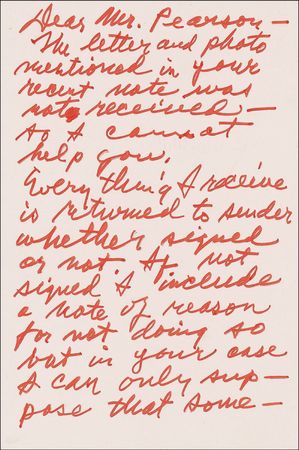 Lot #551 George Hurrell Handwritten Letter Signed - Image 1