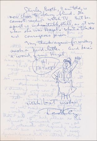 Lot #634 Ted Key: “I was very fortunate to have Shirley Booth play Hazel on TV … What a talented and courageous person!” - Image 2