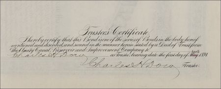 Lot #228 Charles H. Dow Signed Document - Image 2