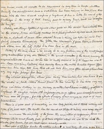 Lot #524 James Fenimore Cooper: The author of Last of the Mohicans praises New York, questions slavery, and ponders the question: ?What are we to do with the blacks, God knows? - Image 2