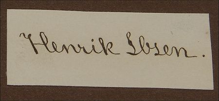 Lot #553 Henrik Ibsen Signature - Image 2