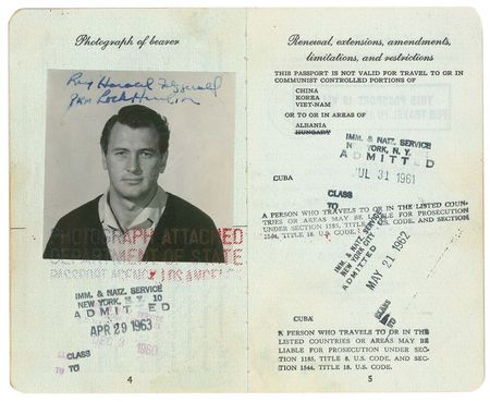 Lot #929 Rock Hudson: A one-of-a-kind item from one of Hollywood’s biggest stars—Rock Hudson’s passport - Image 2