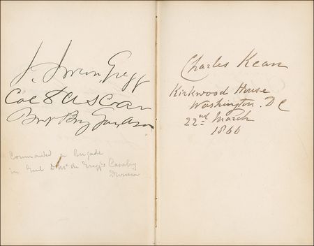Lot #193 Civil War Era Autograph Album: Remarkable album signed by more than two hundred 19th century notables, including presidents Grant, Johnson, and Garfield plus Civil War generals Sherman, McClellan, Beauregard and Sheridan - Image 10