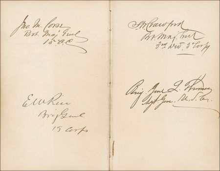 Lot #193 Civil War Era Autograph Album: Remarkable album signed by more than two hundred 19th century notables, including presidents Grant, Johnson, and Garfield plus Civil War generals Sherman, McClellan, Beauregard and Sheridan - Image 11