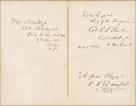 Lot #193 Civil War Era Autograph Album: Remarkable album signed by more than two hundred 19th century notables, including presidents Grant, Johnson, and Garfield plus Civil War generals Sherman, McClellan, Beauregard and Sheridan - Image 13