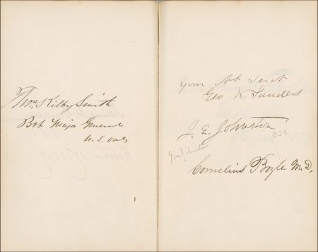 Lot #193 Civil War Era Autograph Album: Remarkable album signed by more than two hundred 19th century notables, including presidents Grant, Johnson, and Garfield plus Civil War generals Sherman, McClellan, Beauregard and Sheridan - Image 14