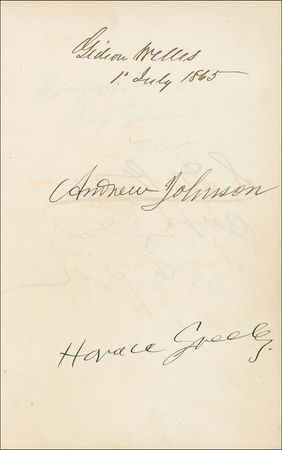 Lot #193 Civil War Era Autograph Album: Remarkable album signed by more than two hundred 19th century notables, including presidents Grant, Johnson, and Garfield plus Civil War generals Sherman, McClellan, Beauregard and Sheridan - Image 8