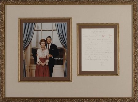 Lot #116 Ronald Reagan Handwritten Letter Signed - Image 1