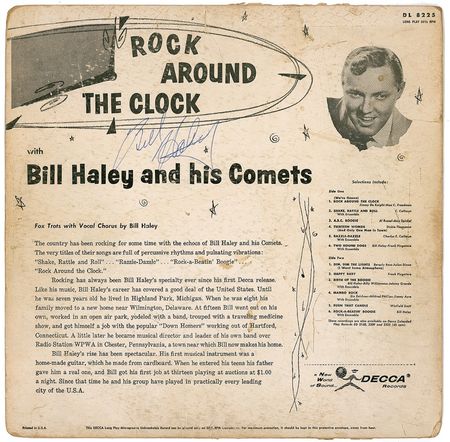 Lot #768 Bill Haley: Haley signs a copy of his best-known tune - Image 2