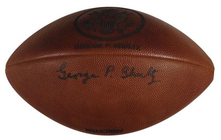 Lot #10 George Bush, Dan Quayle, and George Schultz Footballs - Image 3