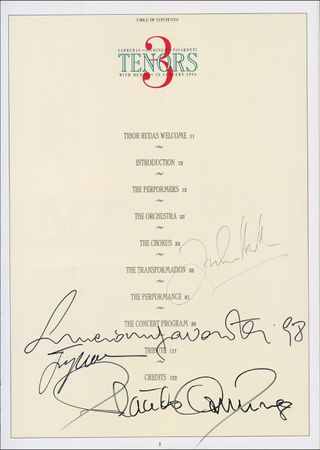 Lot #849 Three Tenors Book - Image 1