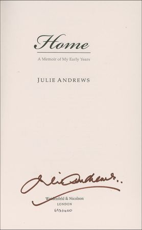 Lot #700 Julie Andrews Book - Image 1