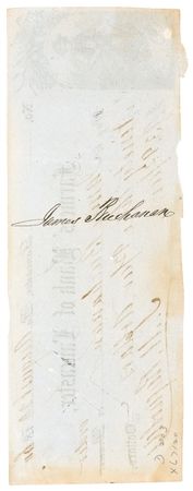 Lot #8 James Buchanan Check - Image 2