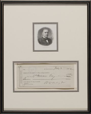 Lot #97 William McKinley Check - Image 2