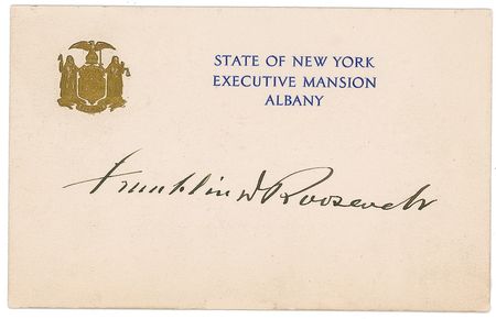 Lot #125 Franklin and Eleanor Roosevelt Signatures - Image 2