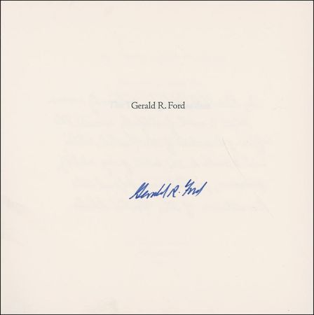 Lot #42 Gerald Ford Book - Image 1