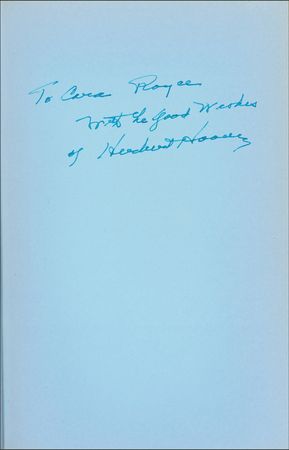 Lot #69 Herbert Hoover Book - Image 1