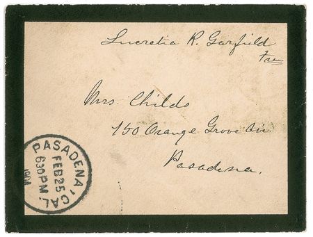 Lot #52 Lucretia Garfield Free Frank - Image 2