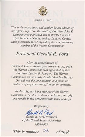 Lot #43 Gerald Ford Book - Image 1