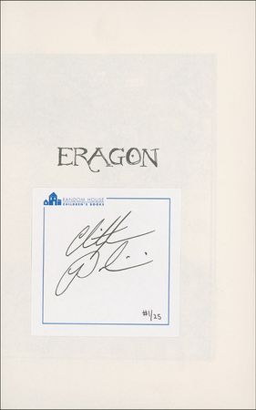 Lot #600 Christopher Paolini - Image 1