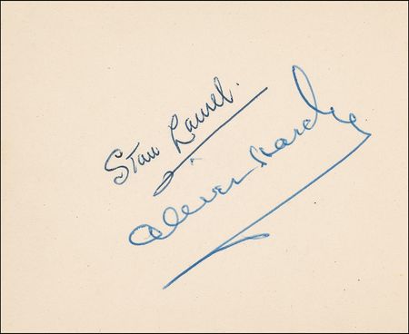 Lot #885 Autograph Book: Laurel and Hardy join Tracy and Hepburn - Image 3