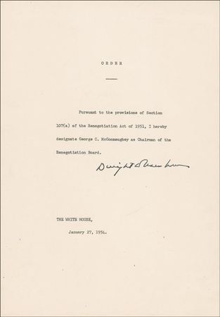 Lot #31 Dwight D. Eisenhower: Rare Eisenhower