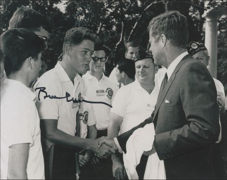 Lot #23 Bill Clinton: Clinton meets JFK