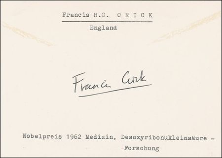 Lot #214 DNA: Watson, Crick, and Wilkins Signatures - Image 3