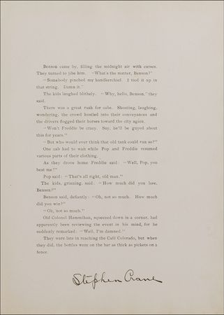 Lot #549 Stephen Crane: Rare and elaborate Crane book—one of only a very few known to exist! - Image 1