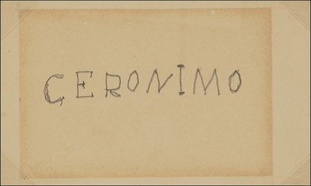 Lot #239 Geronimo: Rare signature of fabled Apache warrior Geronimo - Image 1