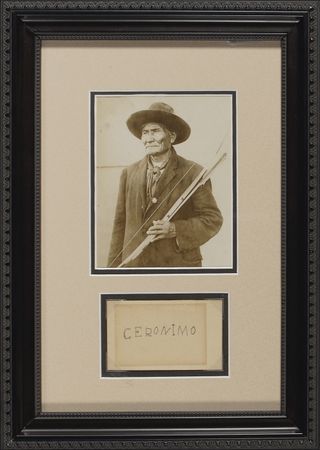 Lot #239 Geronimo: Rare signature of fabled Apache warrior Geronimo - Image 2