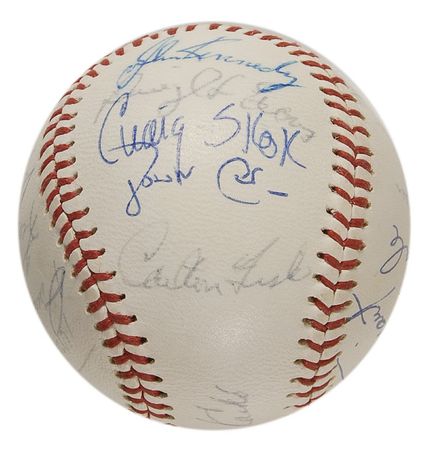 Lot #1177 Boston Red Sox: Carlton Fisk - Image 1