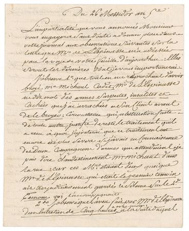 Lot #673 Claude Joseph Rouget de Lisle: Composer of the French national anthem - Image 1