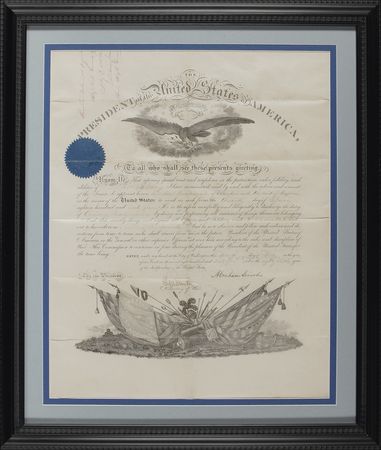 Lot #91 Abraham Lincoln: With the Siege of Petersburg raging, President Lincoln appoints an officer to provide troops with their essential supplies - Image 1